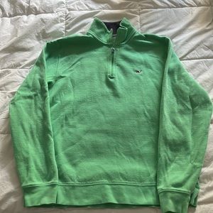Green Vineyard Vines quarter zip